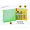 Cheap translucent PVC shampoo / cosmetic products packing bag with zipper top